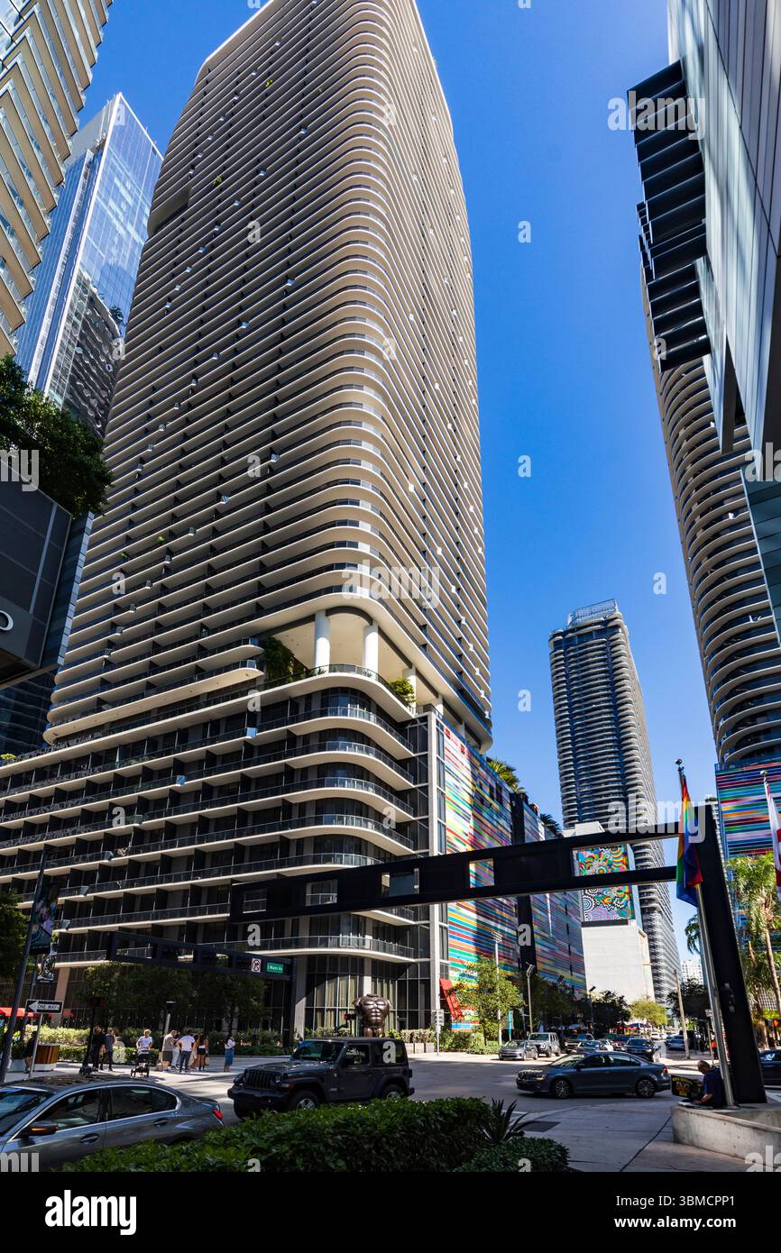 Brickell Heights building, Brickell, Miami, Florida, USA Stock Photo ...
