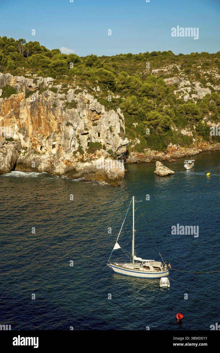 Gr223 Map Prehistoric cliff dwellings, Cales Coves bay, Cami de Cavalls, GR223 ...