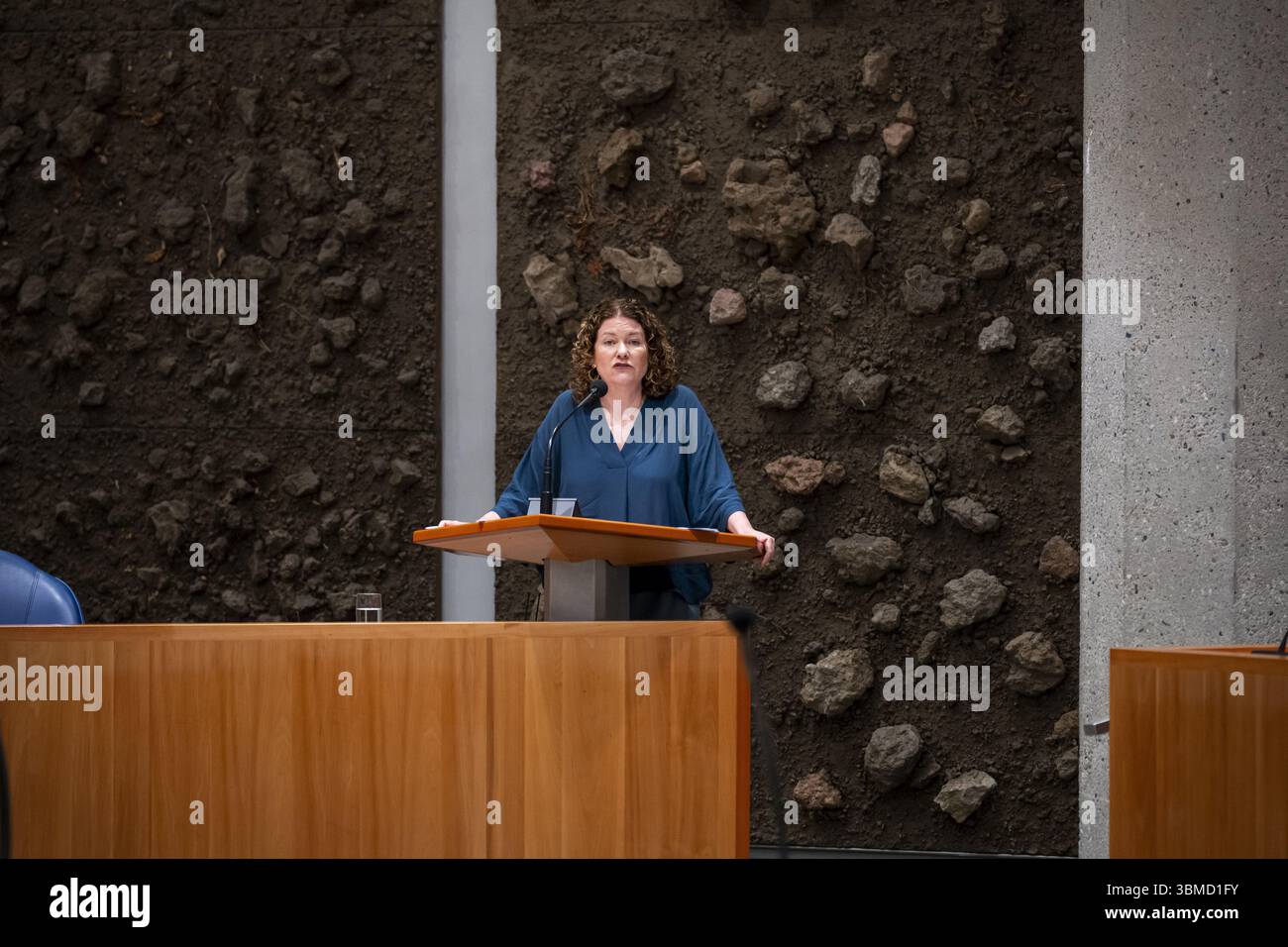 THE HAGUE - Anne-Marijke Podt (D66) during a debate in the House of ...