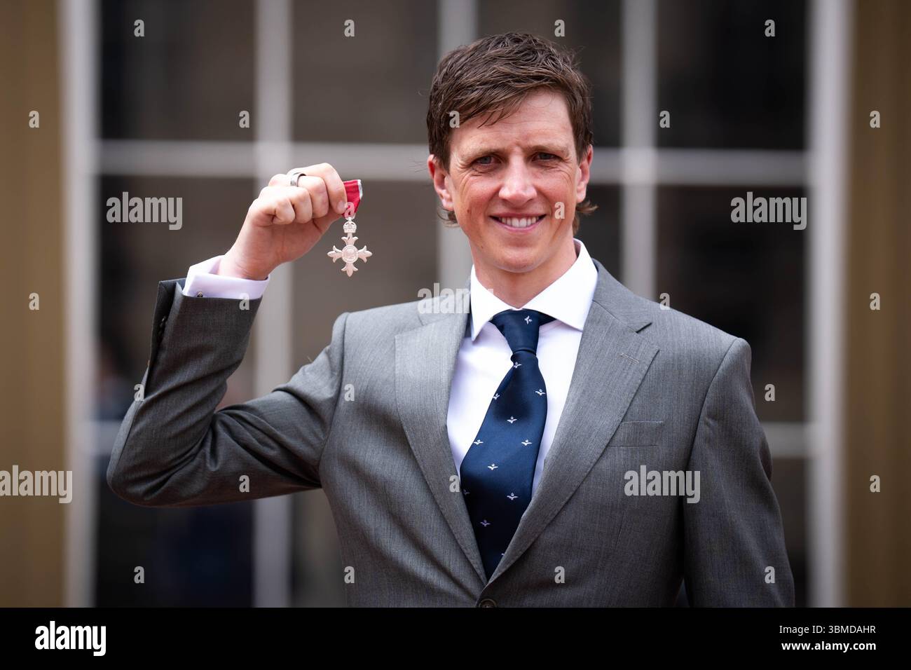 Luke Pollard after being made a Member of the British Empire by the ...