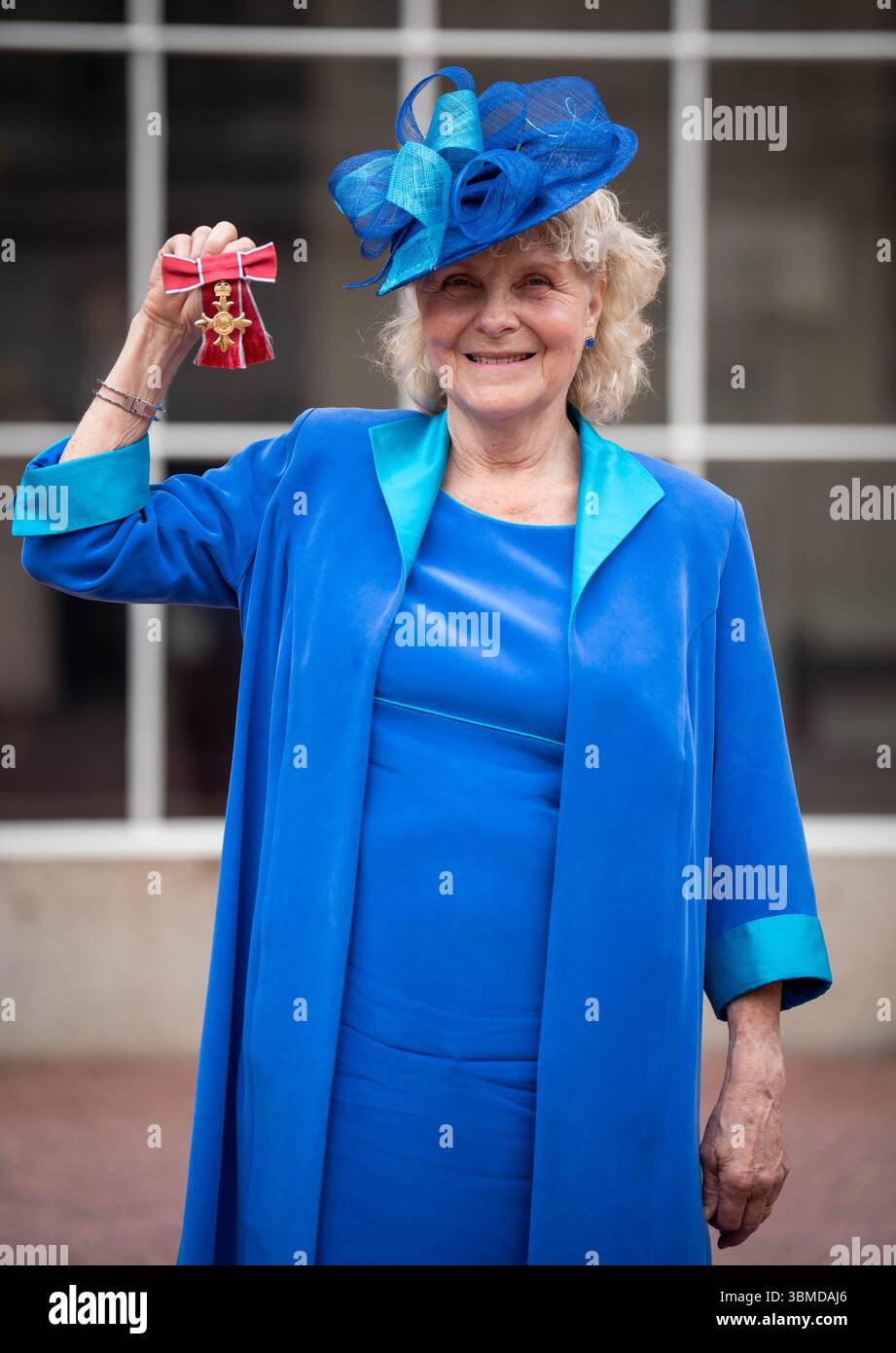 Jo Hamilton after being made an Order of the British Empire by the Jo Hamilton after being made an Order of the British Empire by the