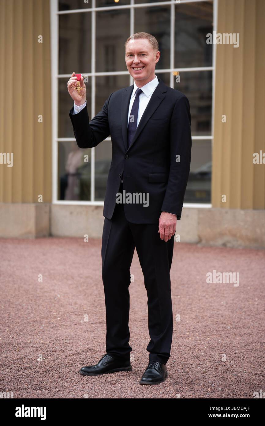 Stuart Vevers after being made an Order of the British Empire by the Stuart Vevers after being made an Order of the British Empire by the