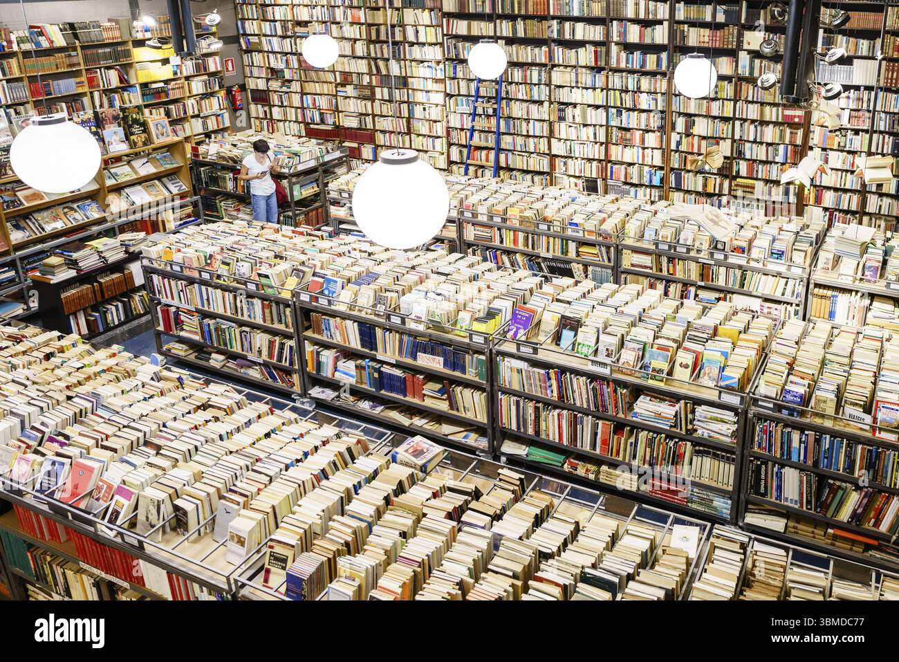 The largest second-hand bookstore in Spain, El Siglo, Sant Cugat del Valles, (Valles Occidental), Catalonia, Spain, Europe Stock Photo