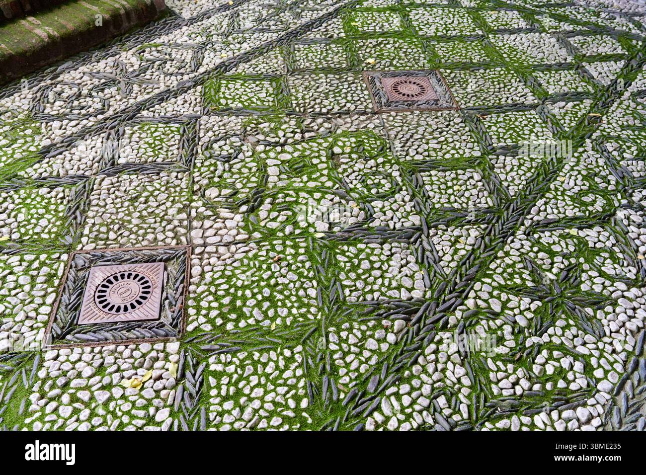 Yard, Patio, Museo del Romanticismo, Museum of Romanticism, Madrid, Spain Stock Photo