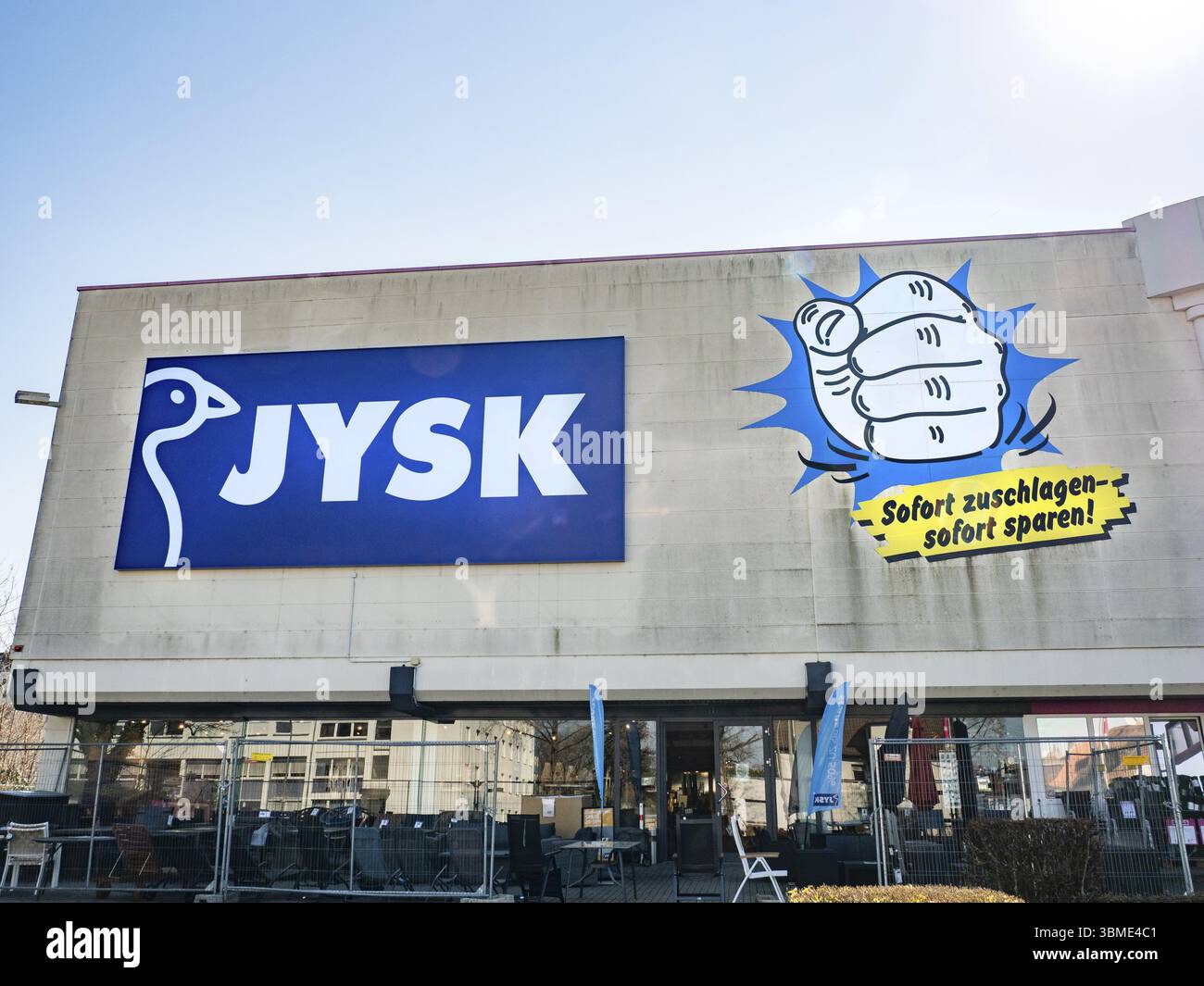 JYSK furniture store, Offenbach am Main, Hesse, Germany, Europe Stock Photo