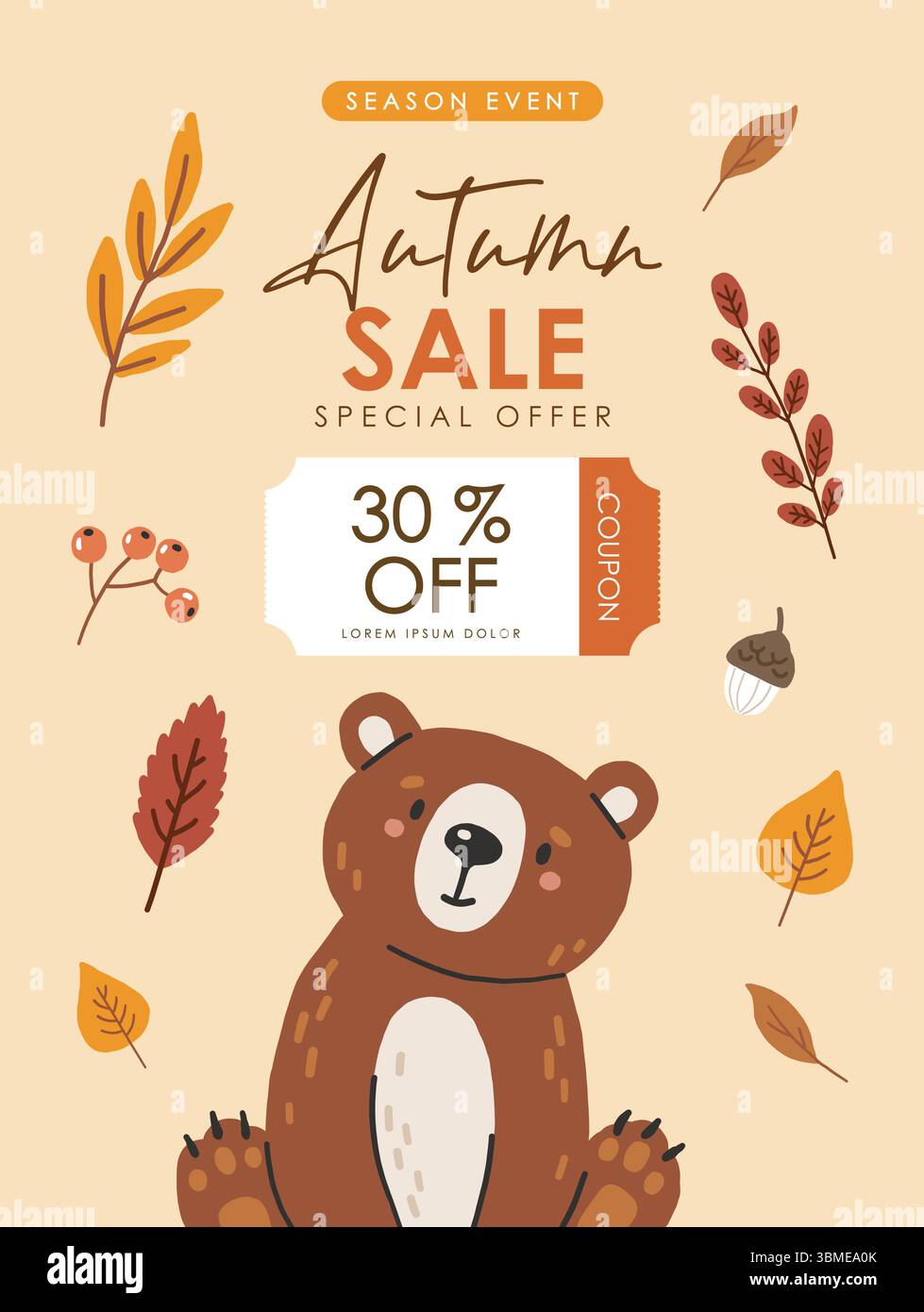 Wild animals set isolated, cute forest animals, kids vector, design for ...