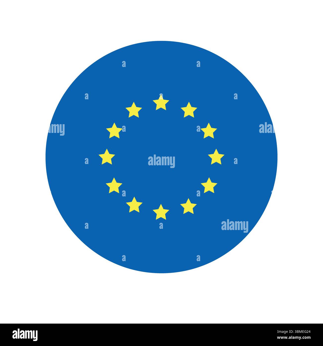 Vector flat round European Union flag Stock Vector Image & Art - Alamy