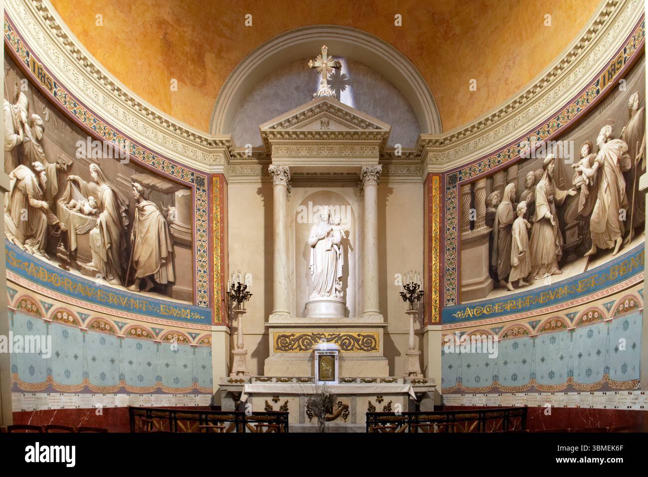France, Paris, Saint Germain district, Saint Germain des Pres church ...