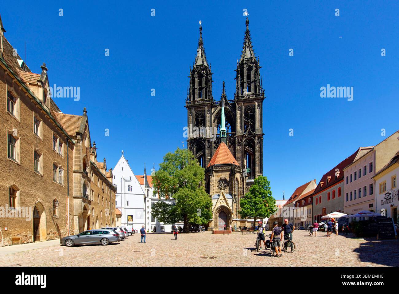 Germany, Saxony, Meissen, Castle hill, Domplatz, Cathedral (Dom Stock ...