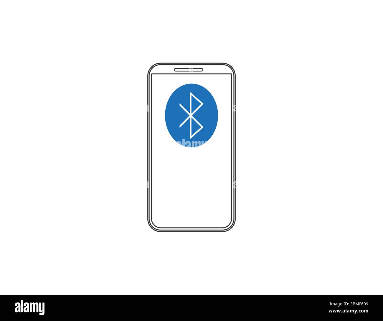 Bluetooth, connection, phone icon. Vector illustration. Stock Vector