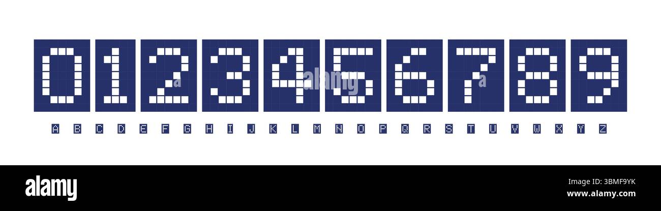 Font Logo Numbers Numeric Alphabet Typography Design Vector Type ...