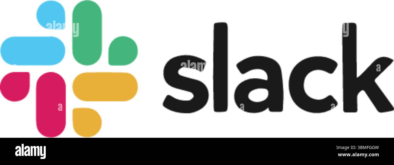 Vector Slack icon isolated on a white background, Slack logo Stock Vector