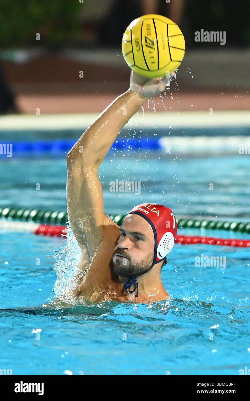 Gianmarco NICOSIA Of Italy During The Water Polo Test Match Between gianmarco-nicosia-of-italy-during-the-water-polo-test-match-between