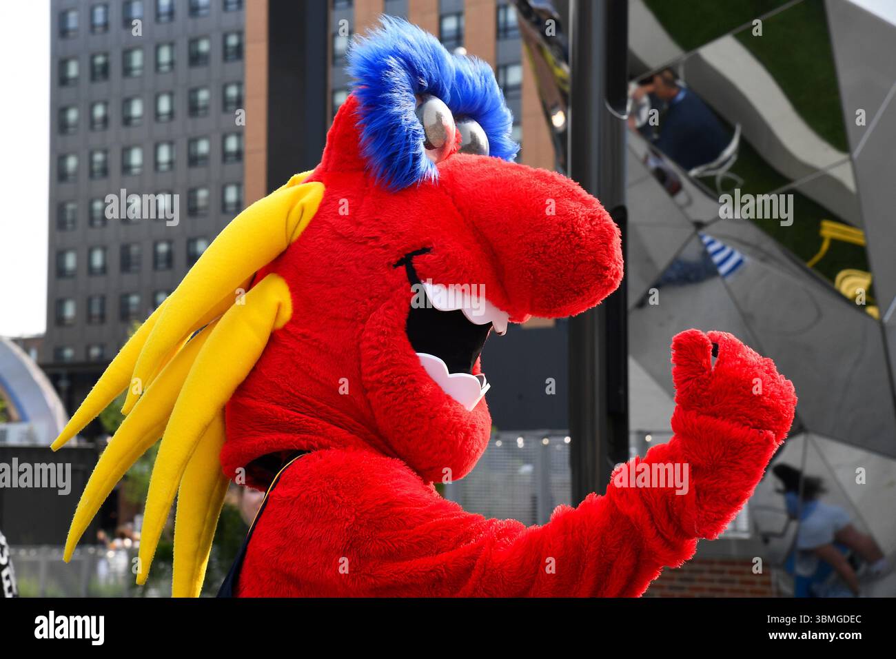 INDIANAPOLIS, IN - JUNE 10: Freddy Fever, the Indiana Fever mascot ...
