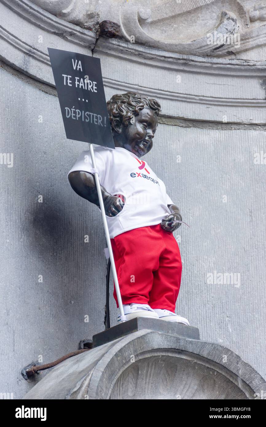 Souvenir Bruxelles Manneken Pis In Resina 3D – Statuetta Fatta A Mano, Ornamento Da Scrivania E Collezione Turistica