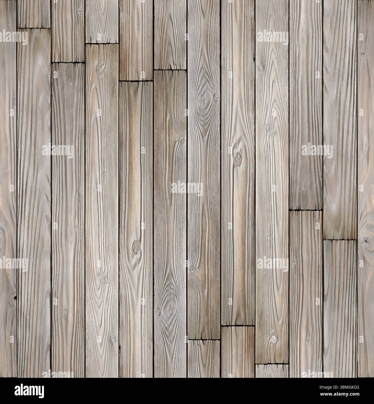 Authentic dark wooden planks texture seamless background Stock Photo