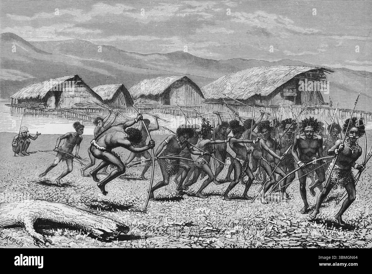 Papua new guinea tribe armed Black and White Stock Photos & Images - Alamy