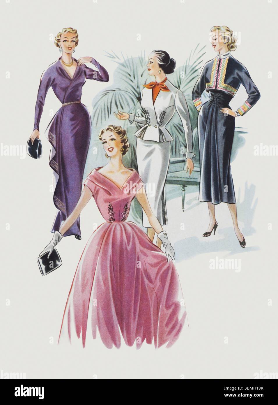 Lady with handbag 1950s hi-res stock photography and images - Alamy