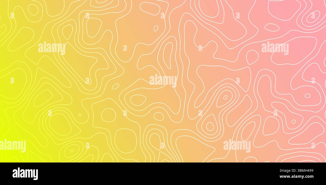 This artwork features a vibrant gradient background with subtle contour ...