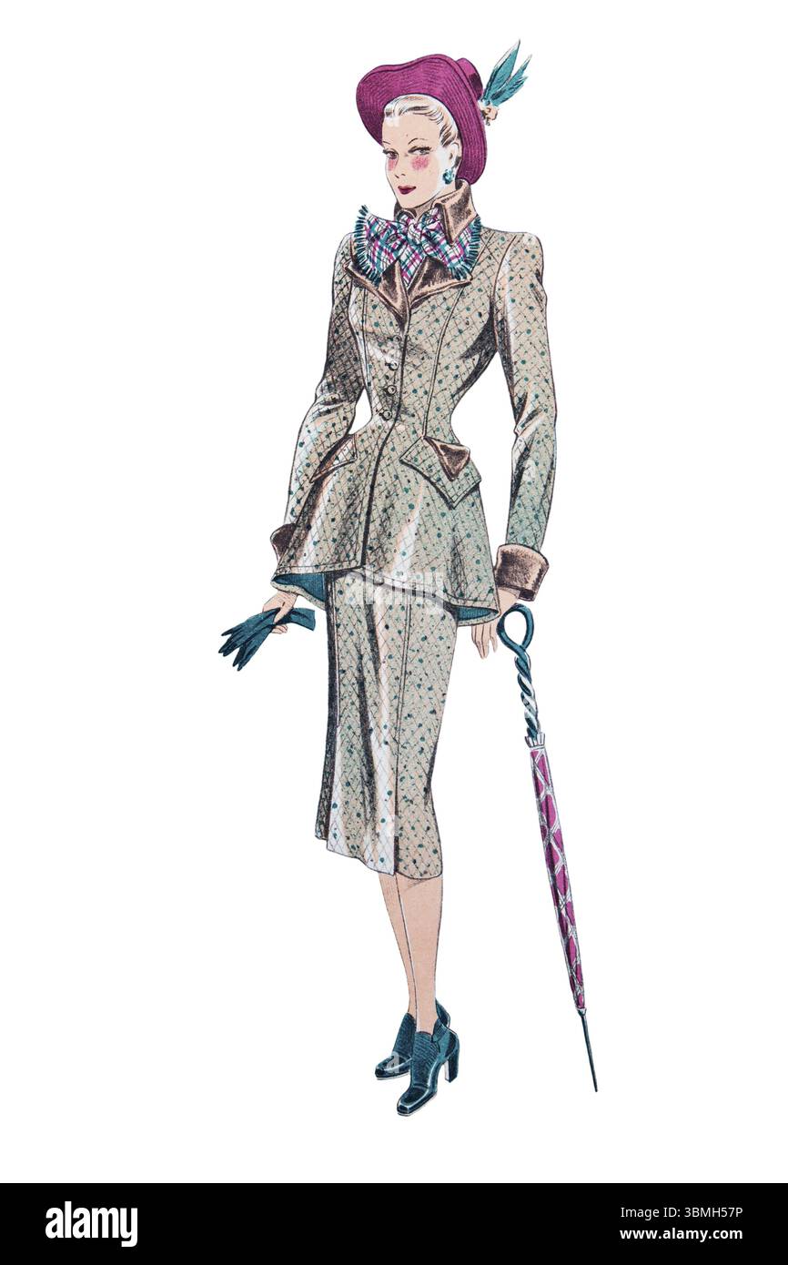 0401~Checked Suit with Gilet main image 1