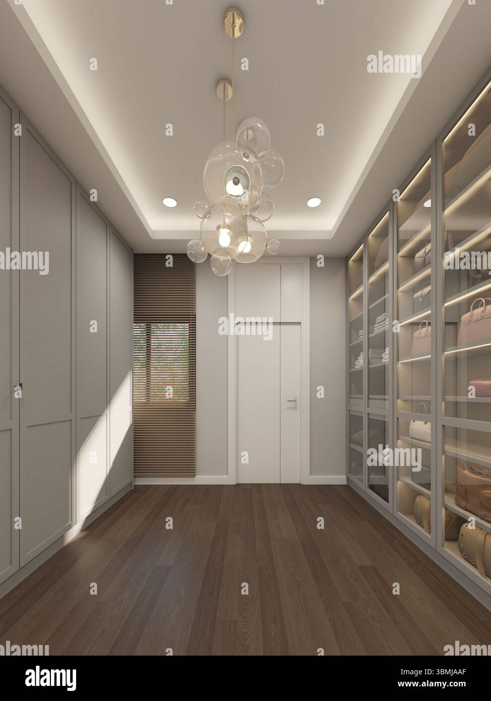 3d rendering of interior walk-in closet room Stock Photo - Alamy