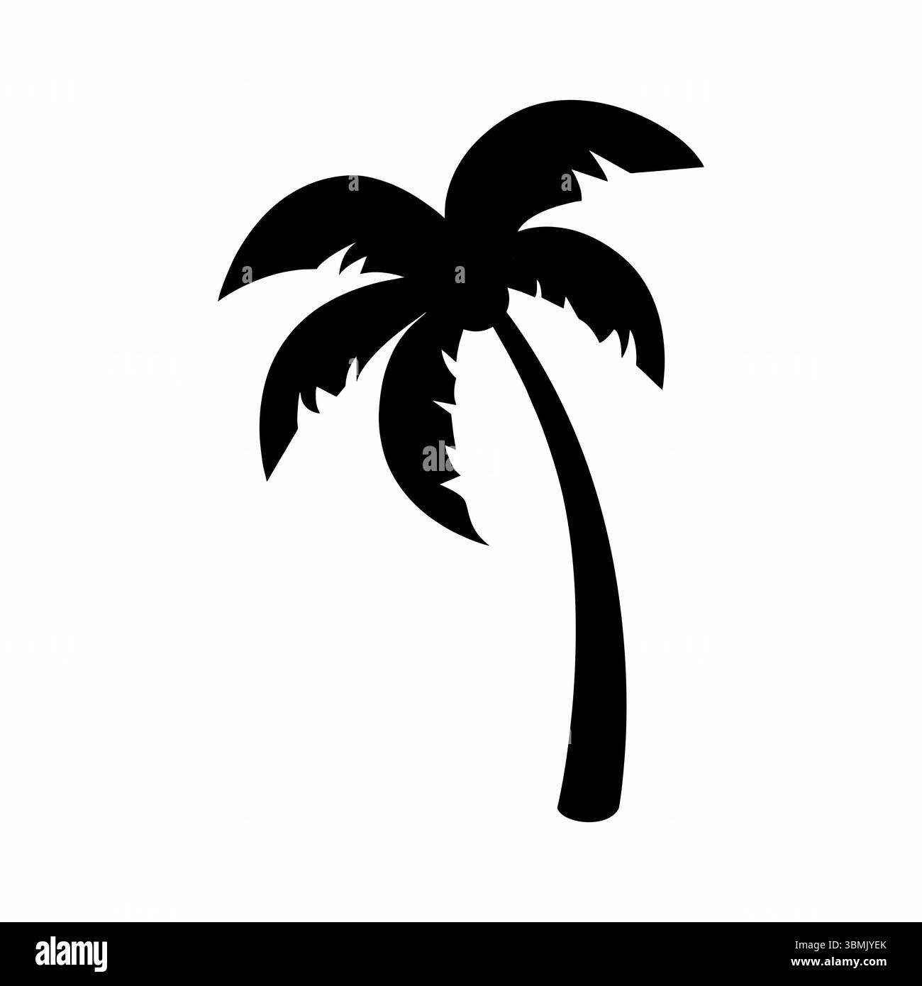 Silhouettes Palm Trees Beach Black And White Stock Photos Images Alamy