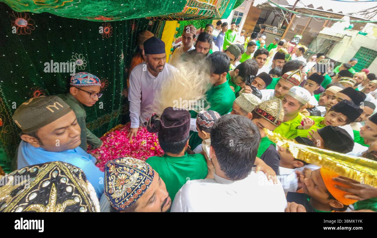 Ajmer, India. 26th June, 2025. Muharram rituals begin with the ...