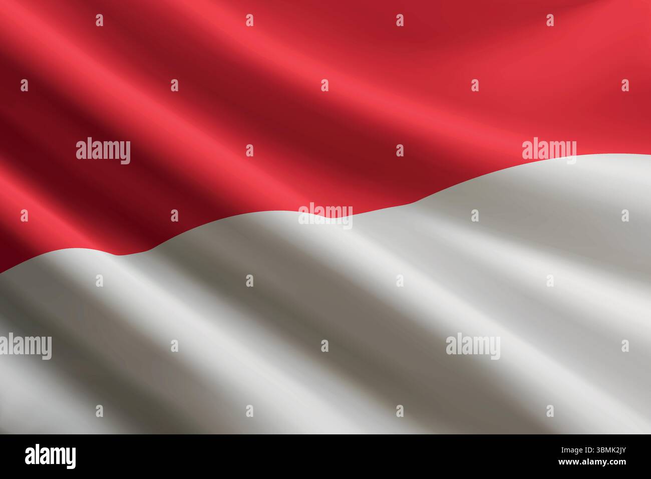 Conaco Flag Monaco flag in wind waving Stock Vector Images - Alamy
