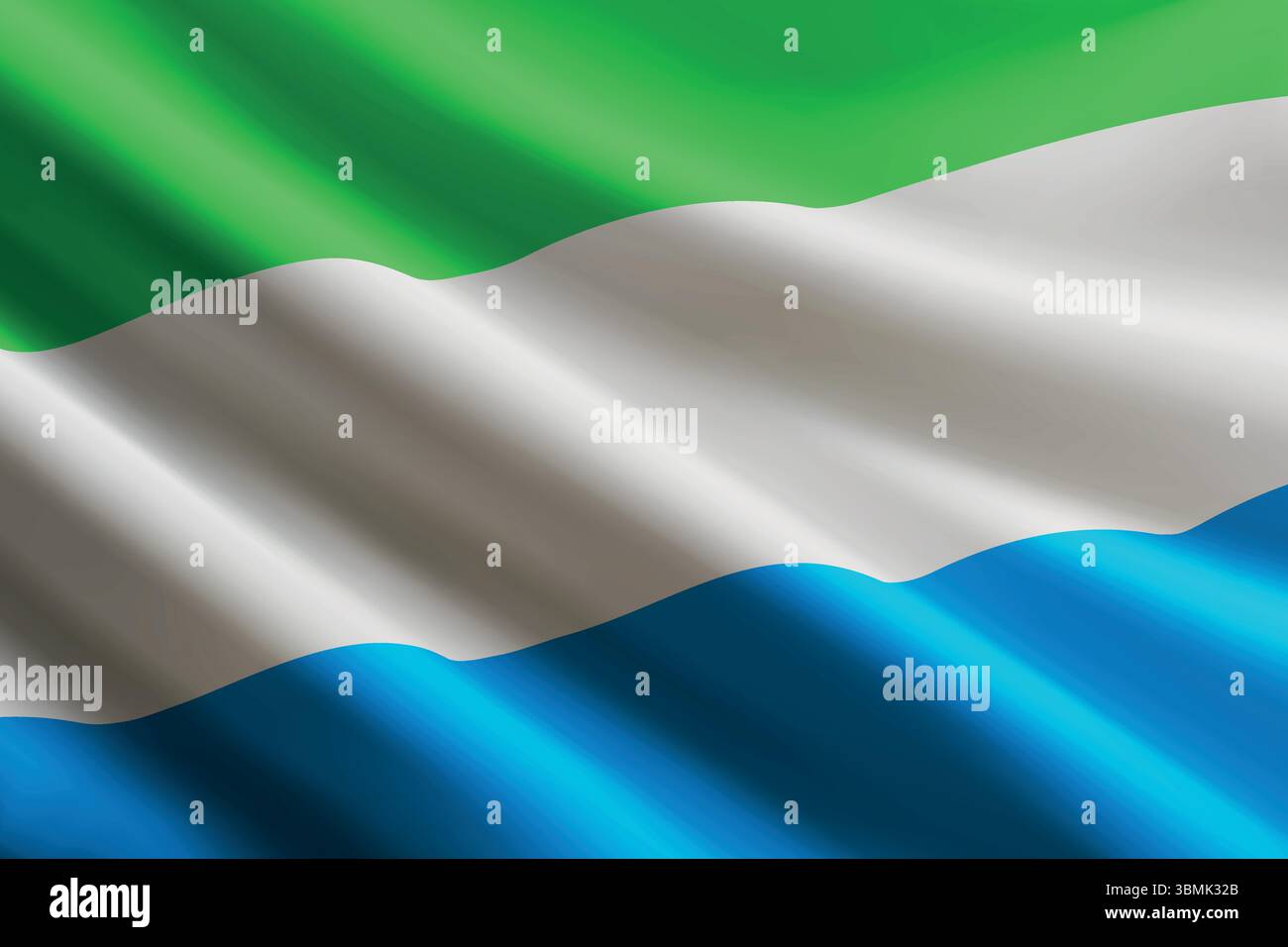 Flag sierra leone waving wind Stock Vector Images - Alamy