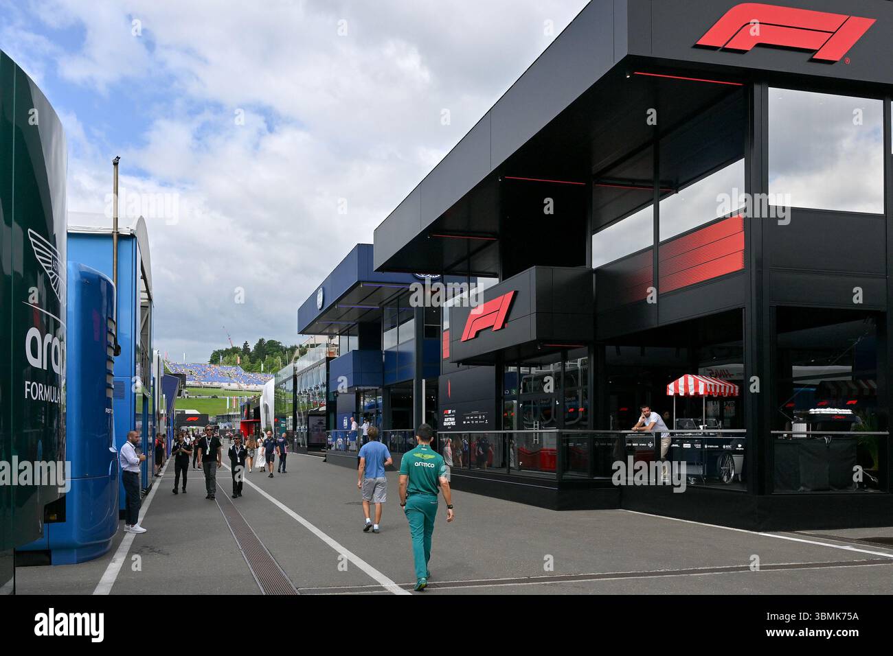 SPIELBERG, AUSTRIA - JUNE 27: A general view of the Paddock during ...