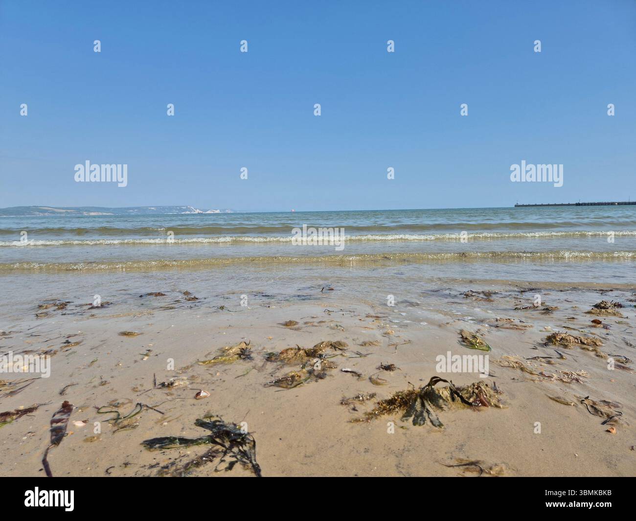 View from the beach in Weymouth - Smartphone Captured Stock Image