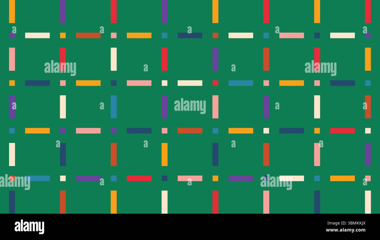 Colorful grid layout on green background Stock Vector Image & Art - Alamy