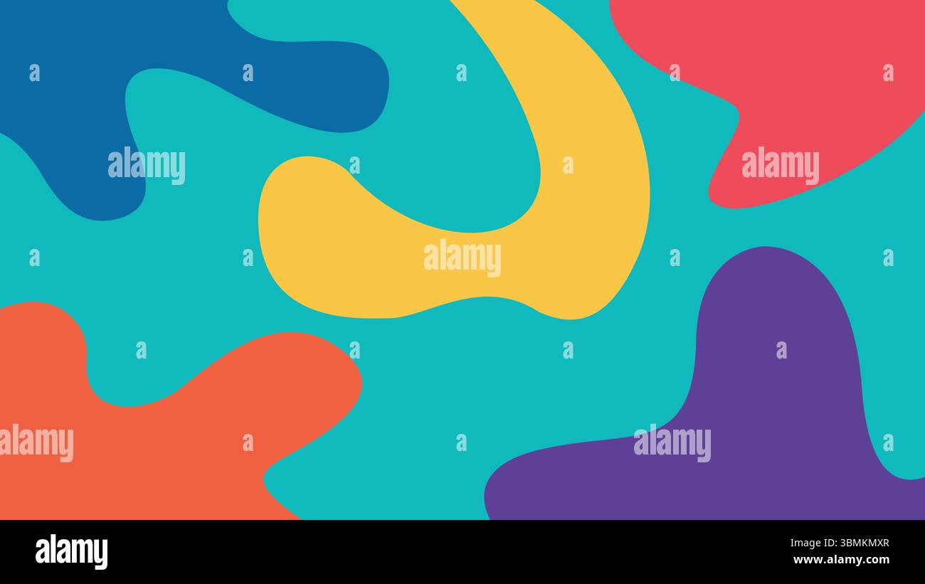 Artistic colorful fluid background Stock Vector