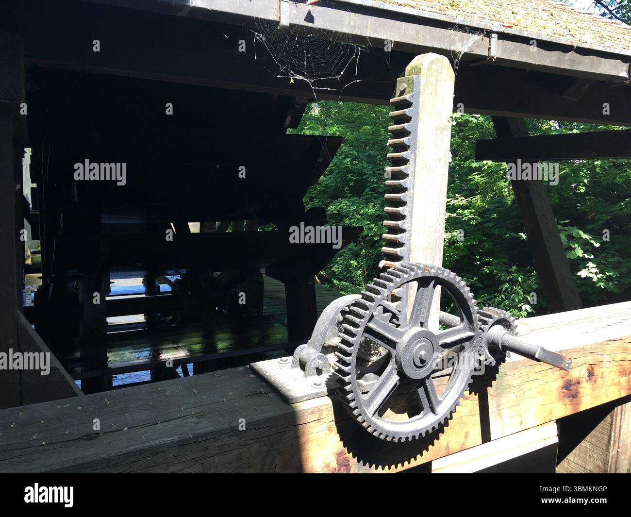 lock gate mechanism, showcasing the blend of industrial heritage and ...