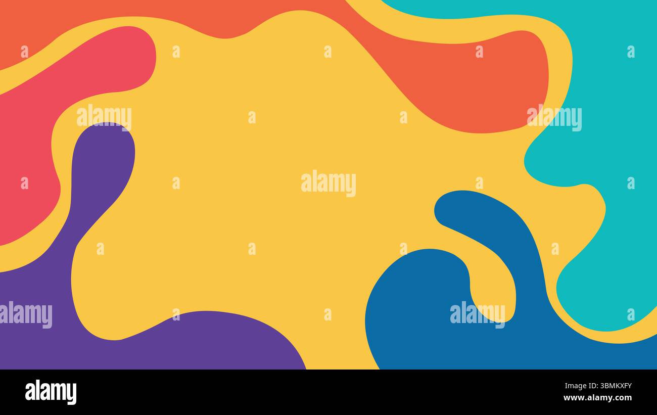 Colorful abstract fluid background Stock Vector