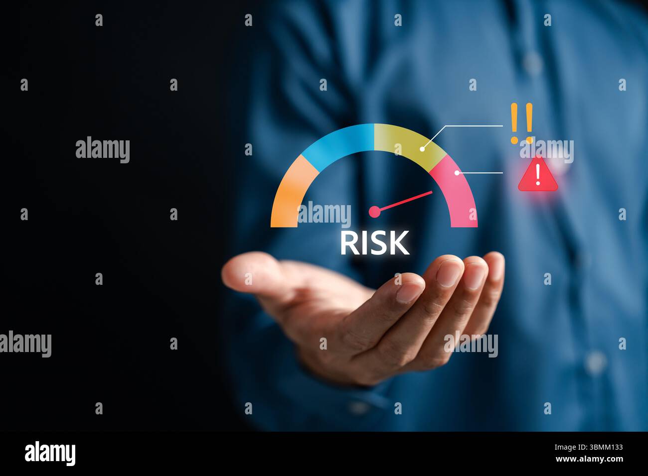 Digital risk level meter hi-res stock photography and images - Alamy