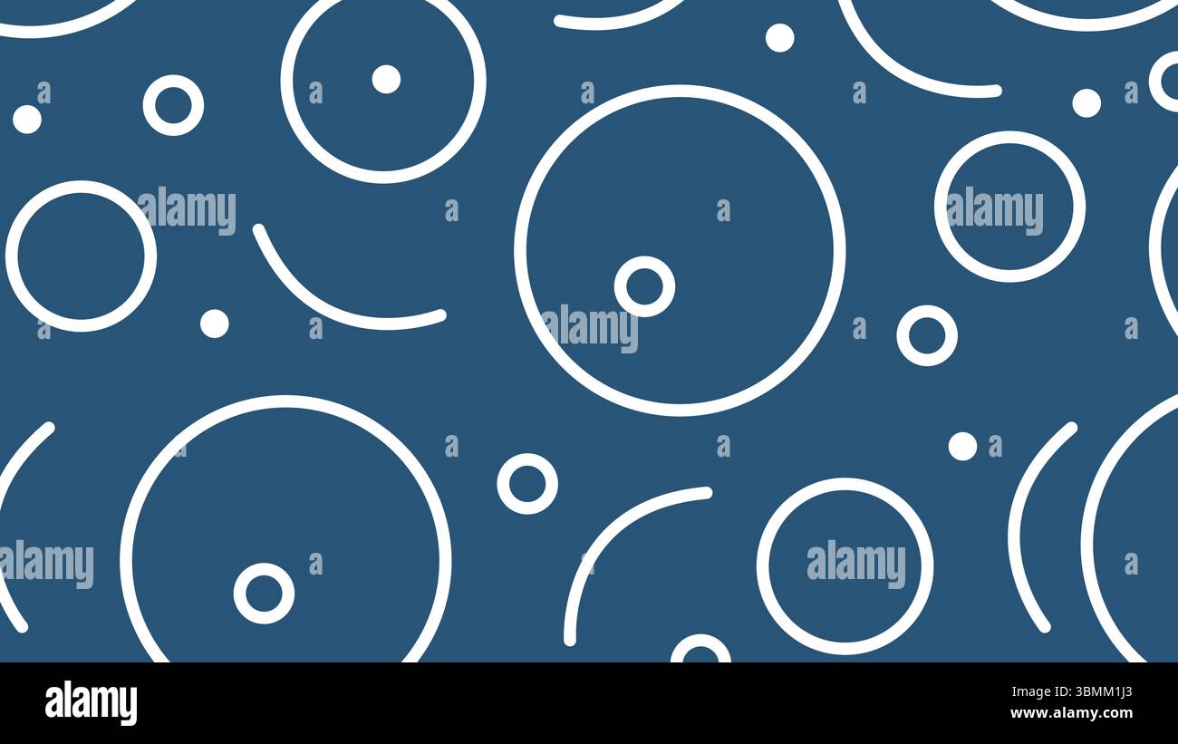 Circle line graphic blue background Stock Vector