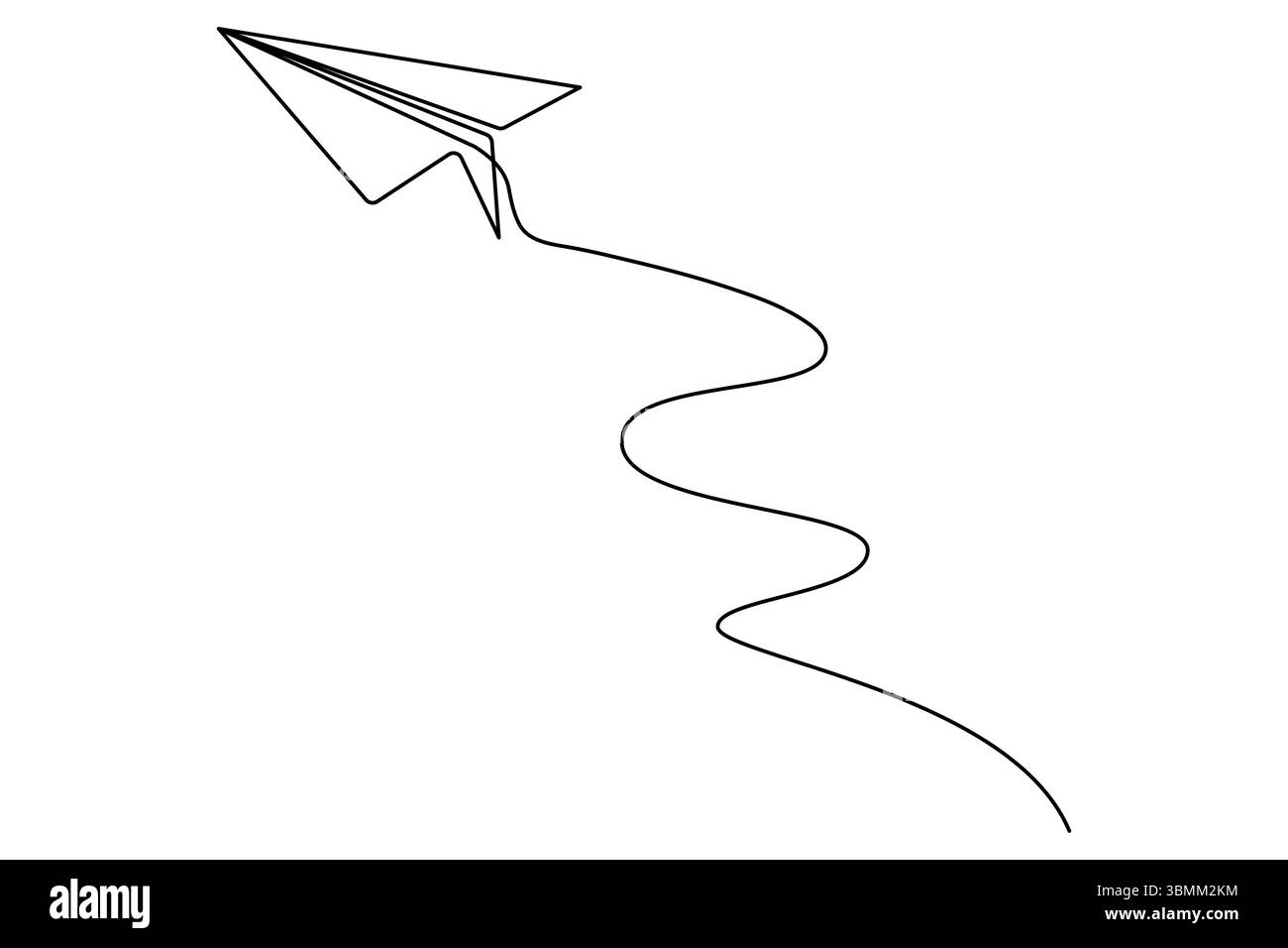 Paper Plane Simple Line Paper plane continuous one line drawing of minimalist style and outline ...