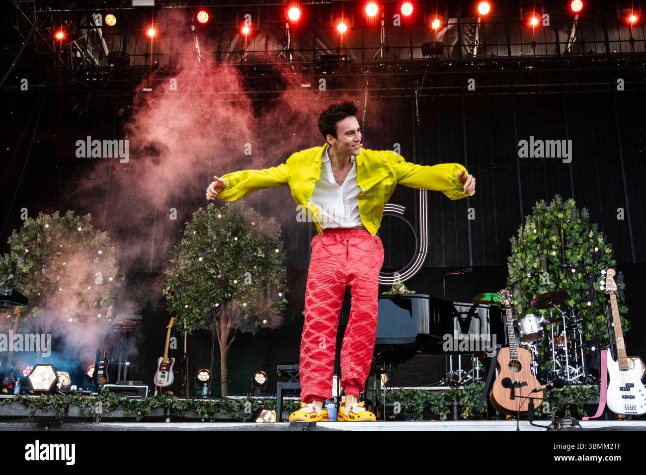British pop singer Jacob Collier performs at Tinderbox music festival ...