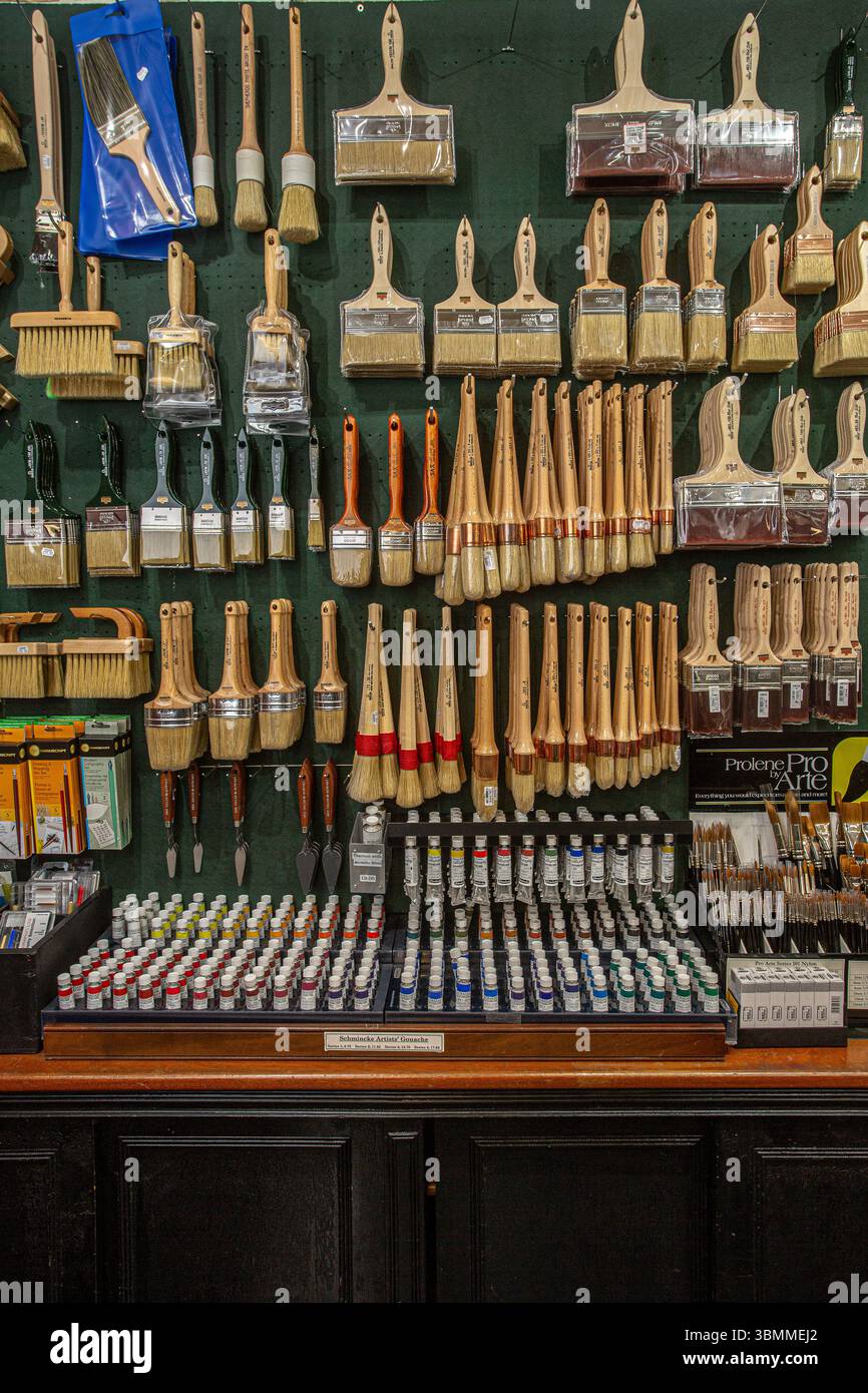 celebrating brushes—especially the exquisite, handcrafted varieties treasured by artists, illustrators, and traditional craftsmen Stock Photo