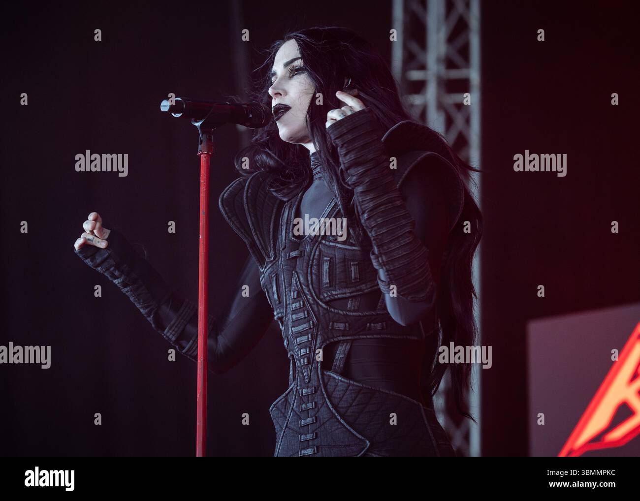 Kat Von D performing live at Tons of Rock Festival 2025 Stock Photo