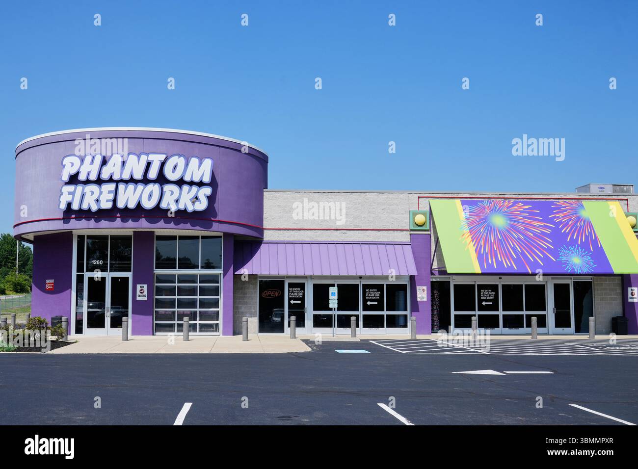 A Phantom Fireworks showroom is pictured n Youngstown, Ohio Wednesday