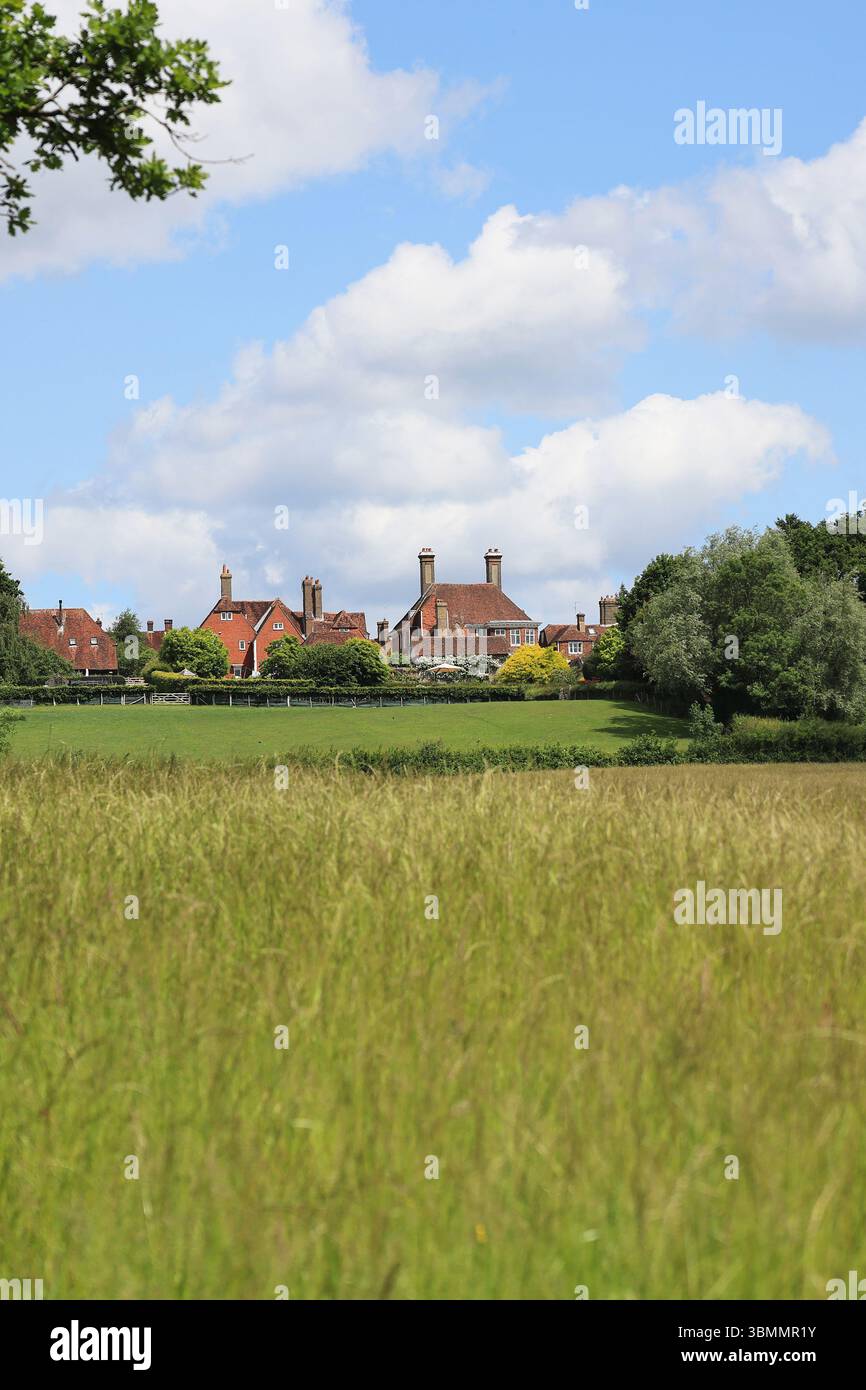 Rural village of Burwash, where Rudyard Kipling lived, in the Rother District of East Sussex on the High Weald. Stock Photo