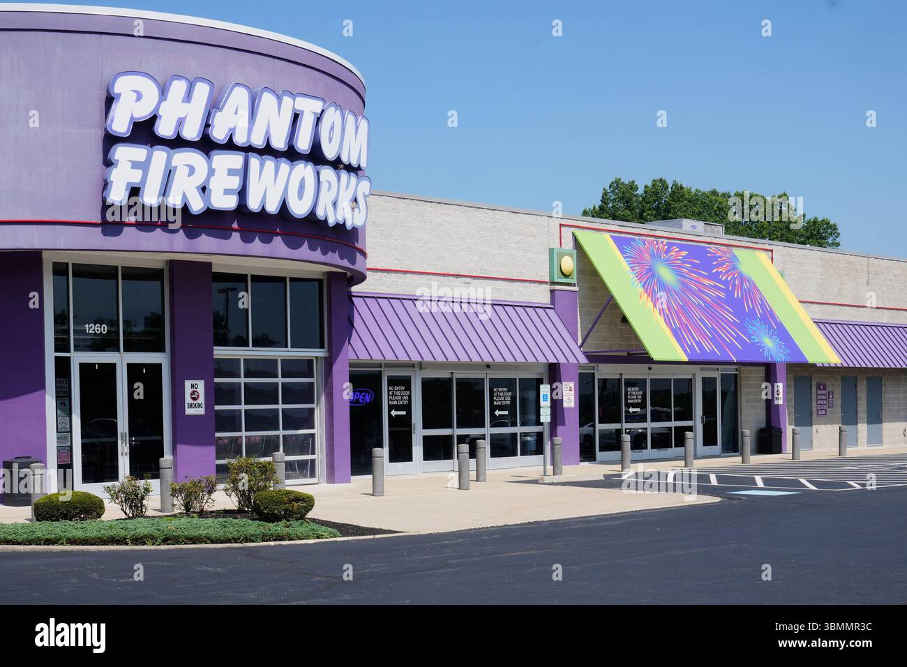 A Phantom Fireworks showroom is pictured n Youngstown, Ohio Wednesday