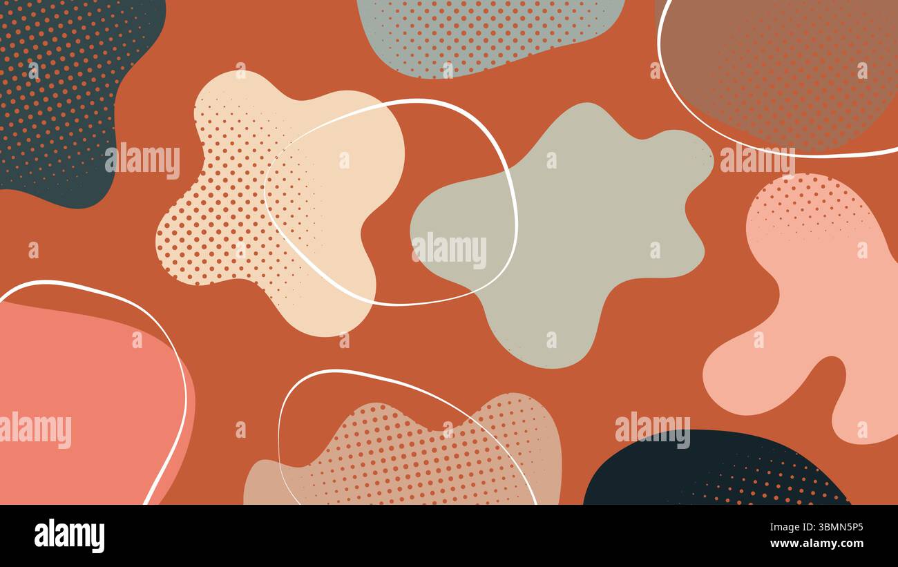 Retro warm abstract background Stock Vector