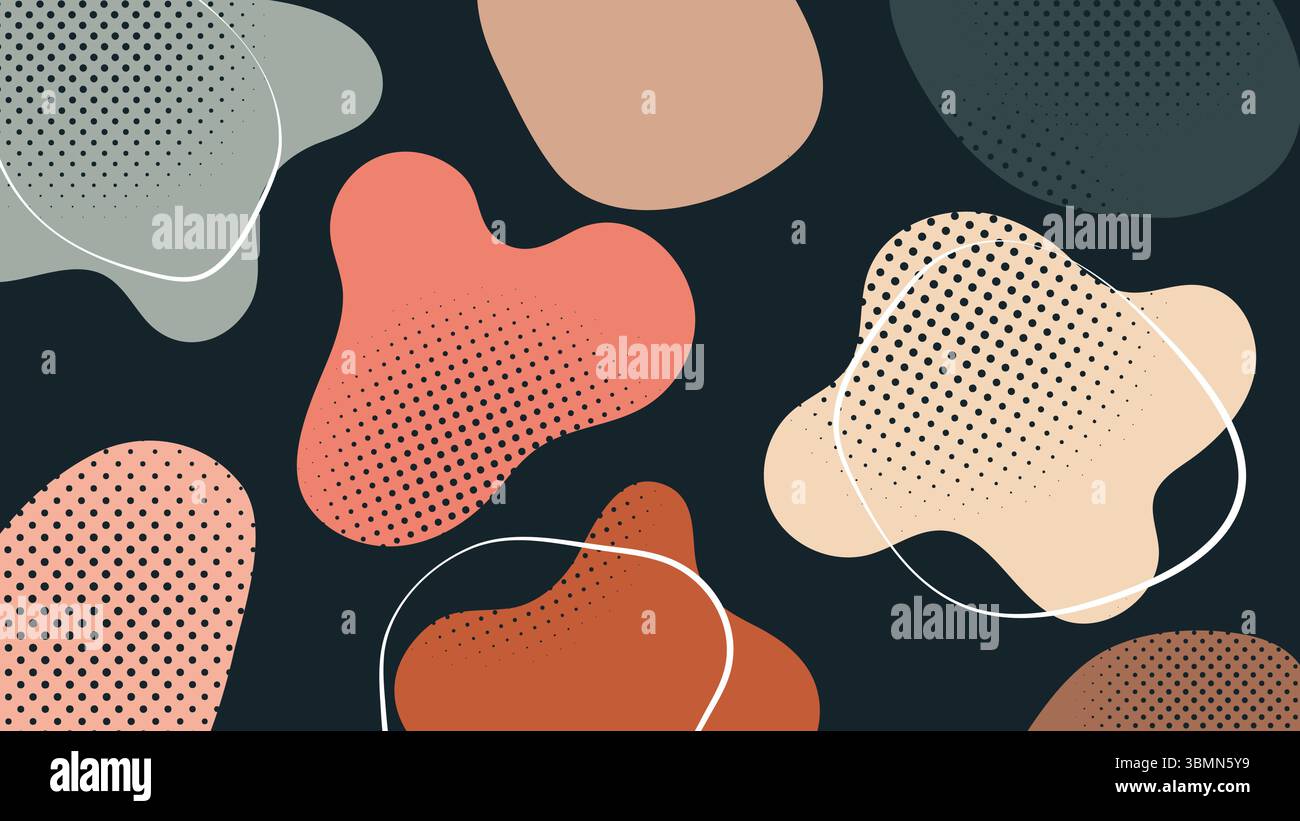 Modern abstract blob background Stock Vector