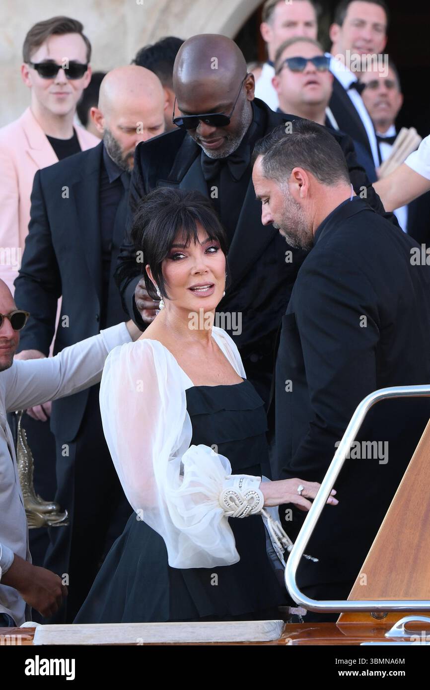 Corey Gamble , Kris Jenner Jeff Bezos and Lauren Sànchez Wedding