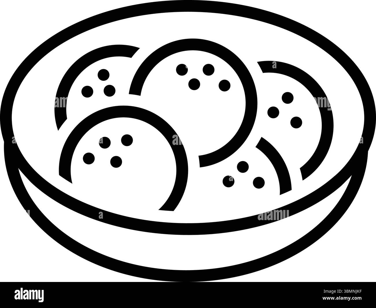 Icon for sweet, ladoo Stock Vector