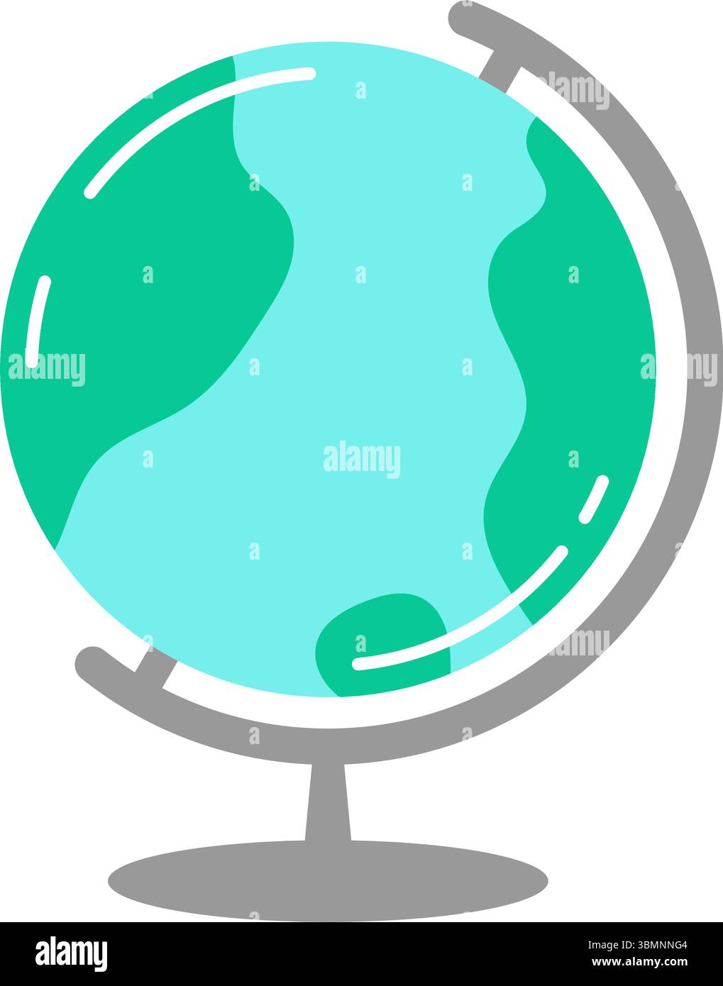 a globe, symbolizing global connectivity, exploration, and world knowledge. Stock Vector