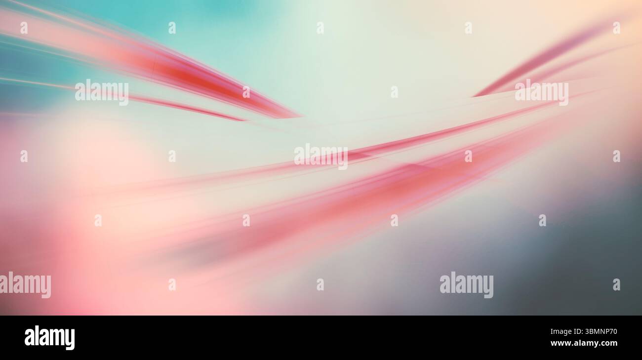 abstract pastel blur is sweeping diagonally across canvas in flat design with soft gradients Stock Photo